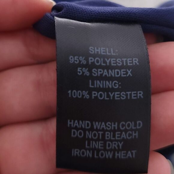 Lulu's A Little Crush Navy Blue Velvet Cold-Shoulder Bodycon Dress Size Small - Picture 12 of 12